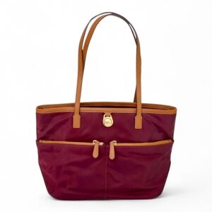 Michael Kors Merlot Wine Medium Tote Bag Kempton New With Tags